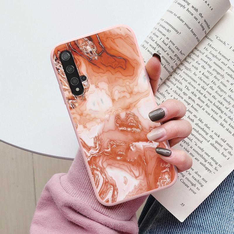 Marble Pattern Phone Case For Huawei Nova 5T Protective Cover Case Soft Funda For Huawei Nova 5T Nova5T 5 T Coque Silicone Capa