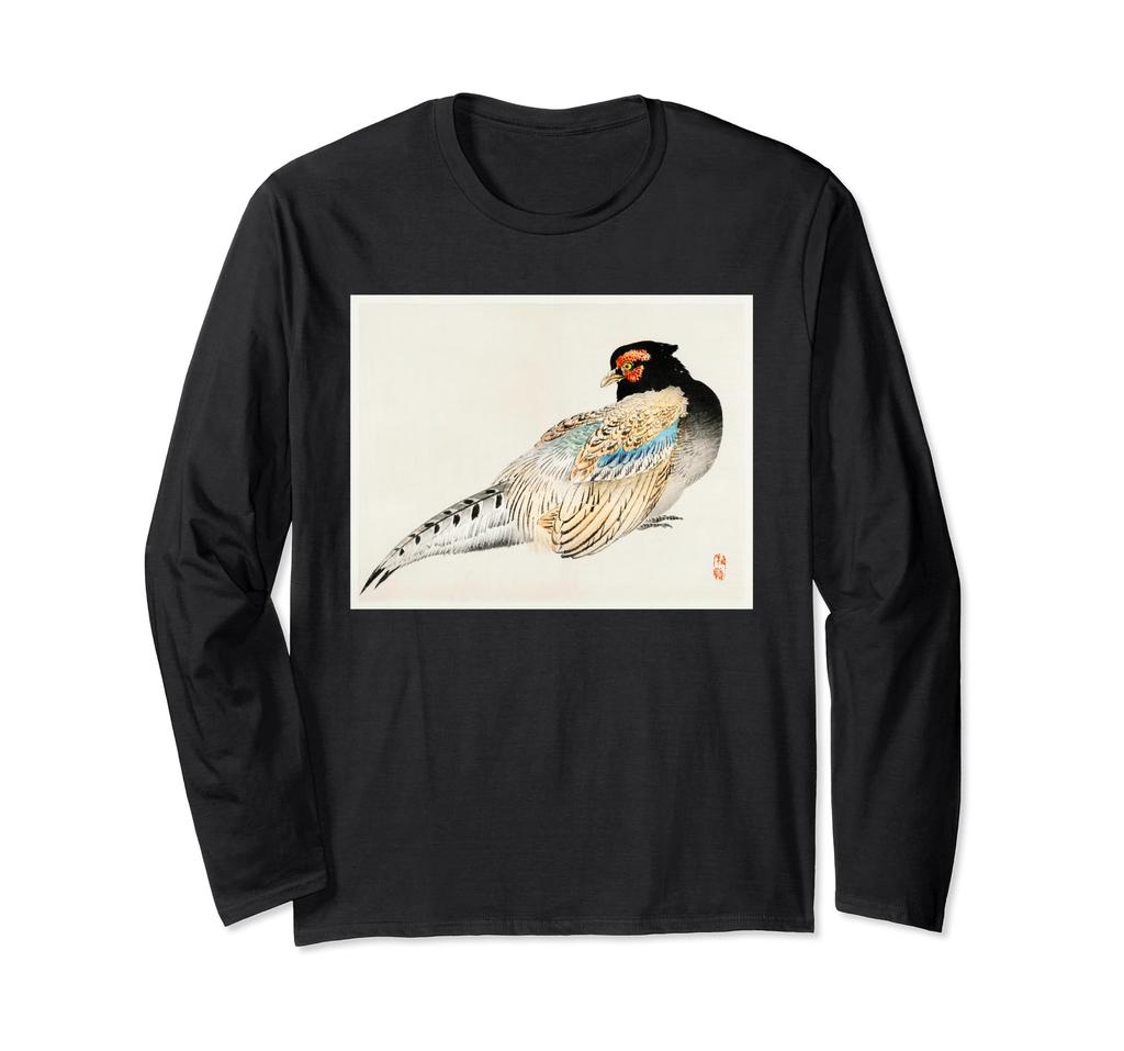 Kono Bairei Peregrine Falcon Painting Japanese Art Long Sleeve T-Shirt