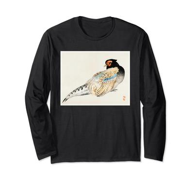 Kono Bairei Peregrine Falcon Painting Japanese Art Long Sleeve T-Shirt