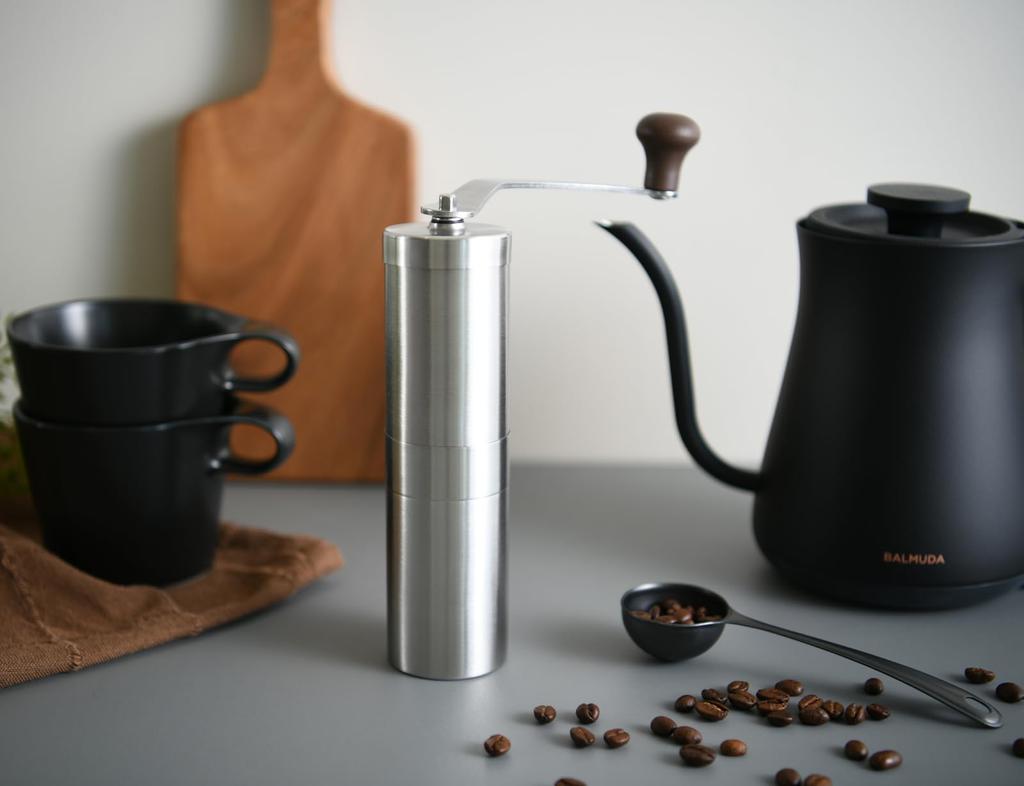 Yaxel Coffee Mill for Hand 81076 Beginners, Manual, Grinding, Outdoor, Beginner, Satin,