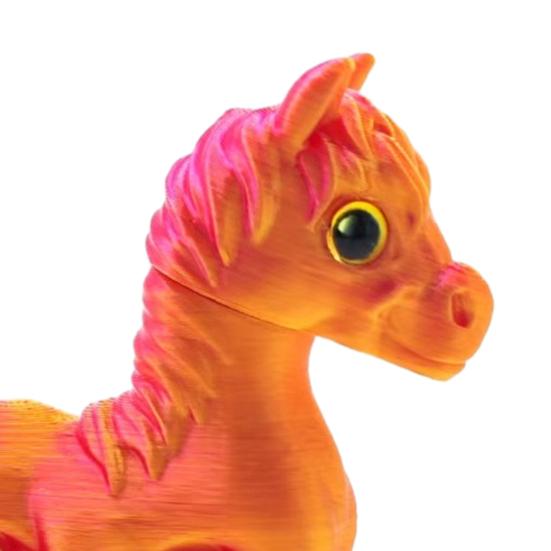 Figurine de Cheval Imprimée en 3D Articulations Mobiles Statue de Poney Jouet Fidget Anti-Stress Modèle Animal Éducatif Ornement Décoration de Bureau