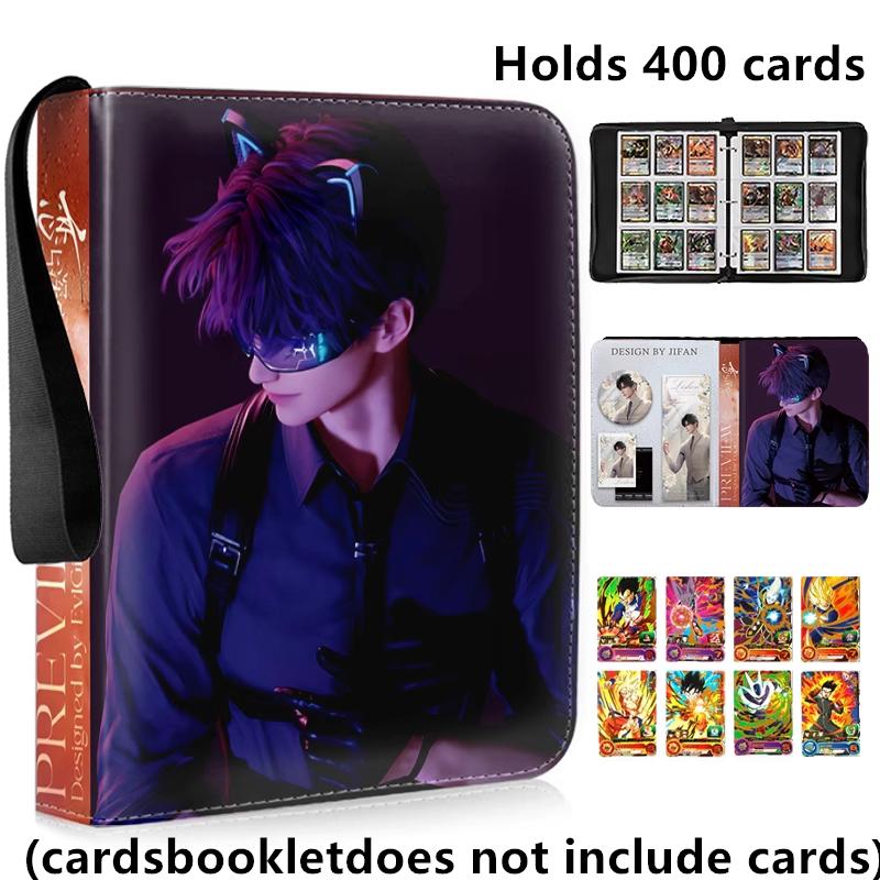 400/900pcs Love and Deep Space Card Album Book Folder 4/9 Card Slots Collections Zipper Double Pocket Card Binder Holder