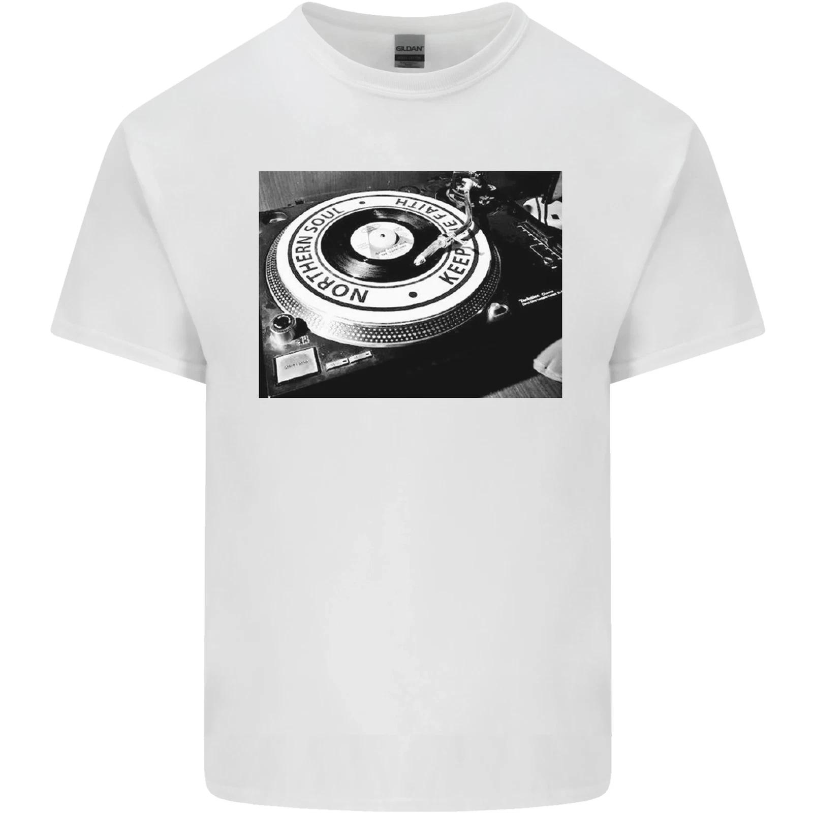 Northern Soul Turntable DJ Decks Vinyl Kids T-Shirt Childrens M