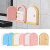 Enchanting Cute Door Shape Wall Outlet Guard Baby and Pet Safe Self Adhesive Light Switches Shield Wood Cover Plate
