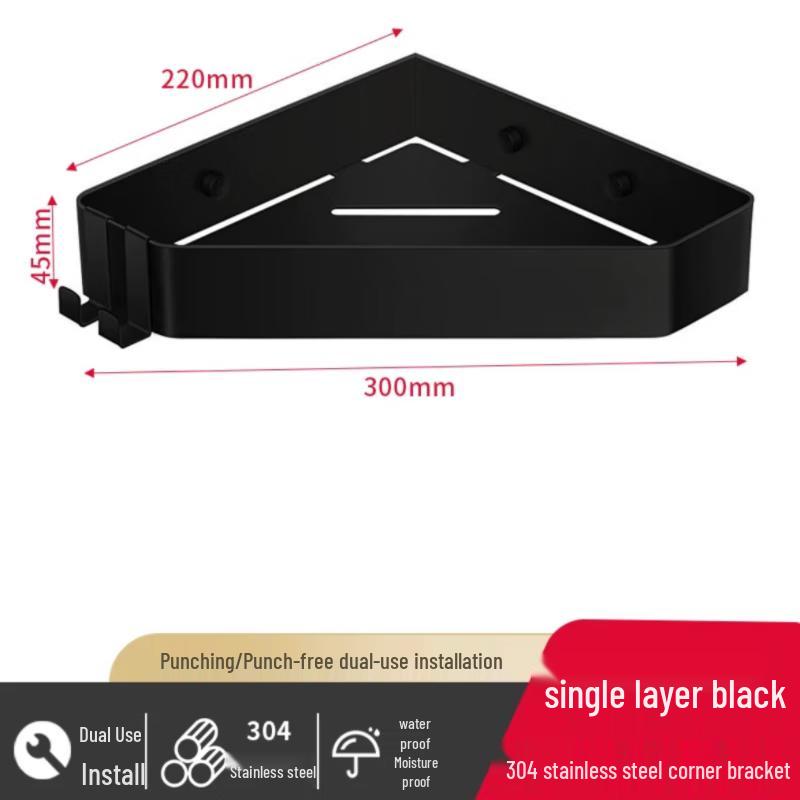 Yuzhu Stainless Steel Corner Shower Caddy
