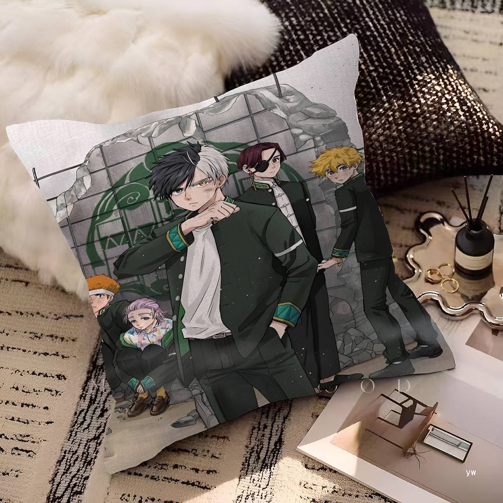 Anime Wind Breaker Pillow Cushion Cover Pillowcase Living Room Sofa Home Decor Customized