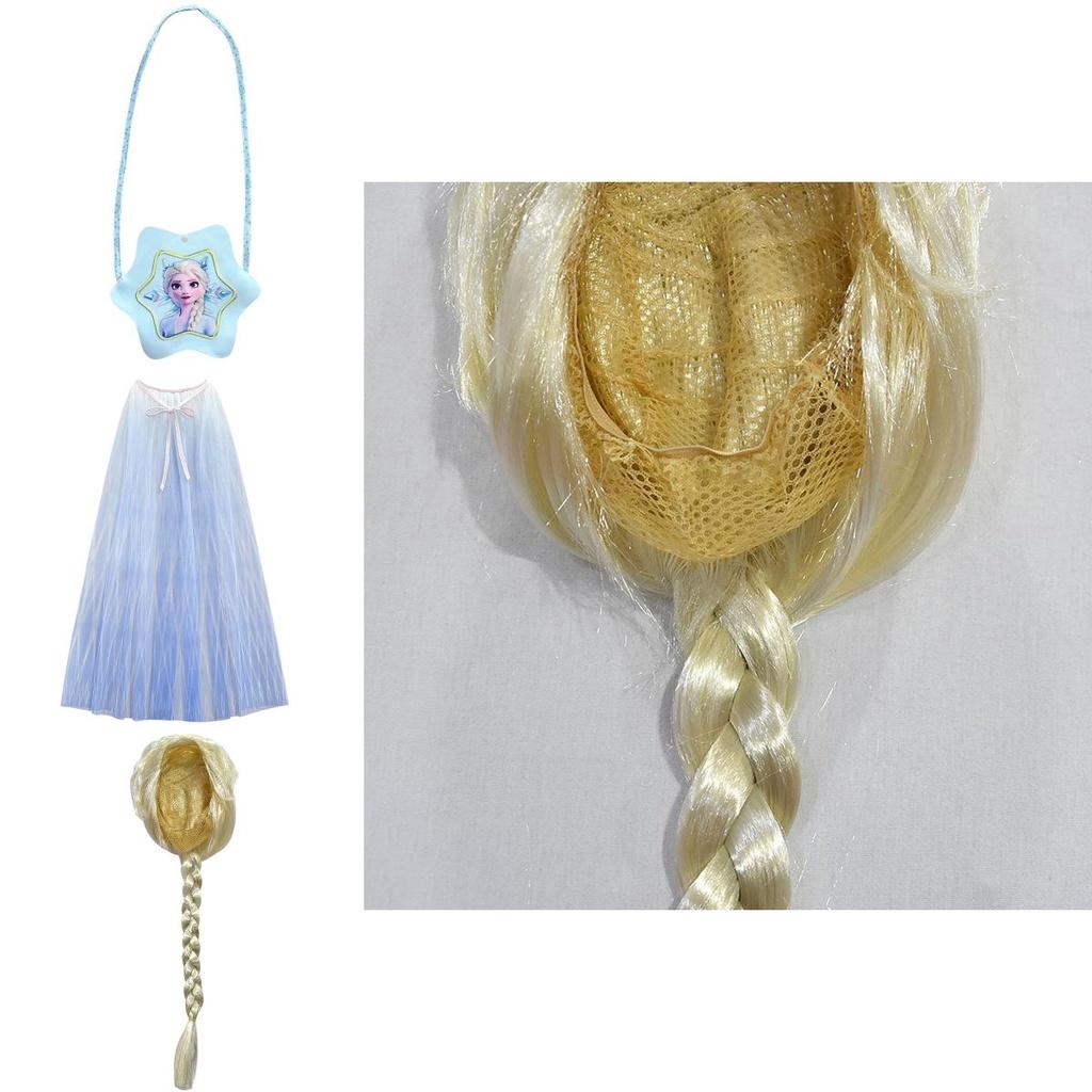 Majestic Frozen 2 White Elsa Cosplay Costume Dress For Girls Ages 3-10 With Cape
