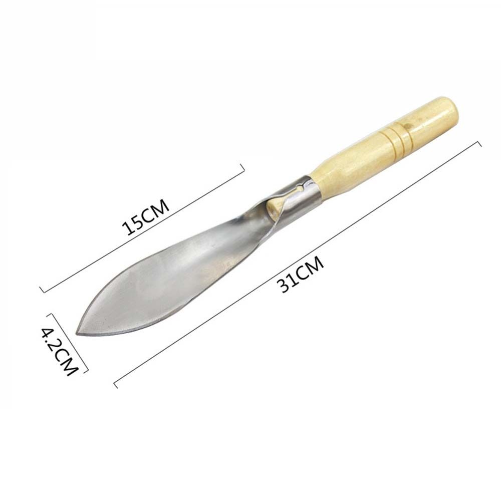 Household Manganese Steel Garden Shovel Wooden Handle Outdoor Planting Shovel Pointed Shovel Flat Shovel Garden