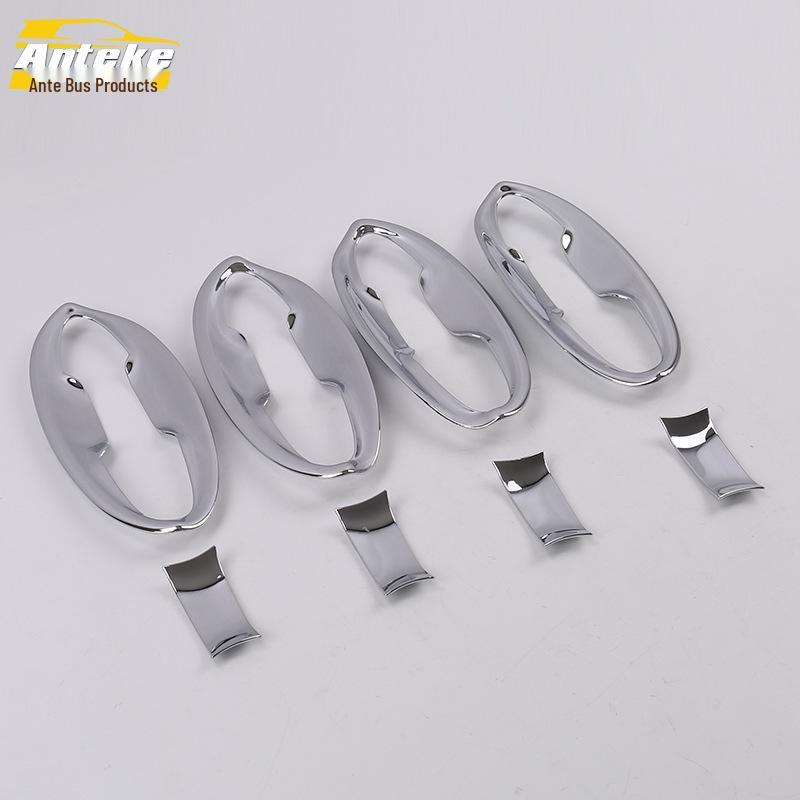 Fit 14 Door Bowl Ring & Protective Film - Anti-Scratch, Wear-Resistant Decorative Frame Sticker for Cars.