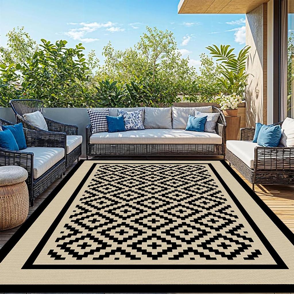 Popular Outdoor Awning Camping RV Mat - Woven PP Plastic for Garden, Lawn, Pool, Deck, and Porch