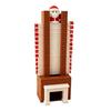 Santa Advent Calendar Fun Santa Claus Down The Fireplace with Sliding Design Wooden 3D Christmas Countdown Decoration Holiday Home Decor for