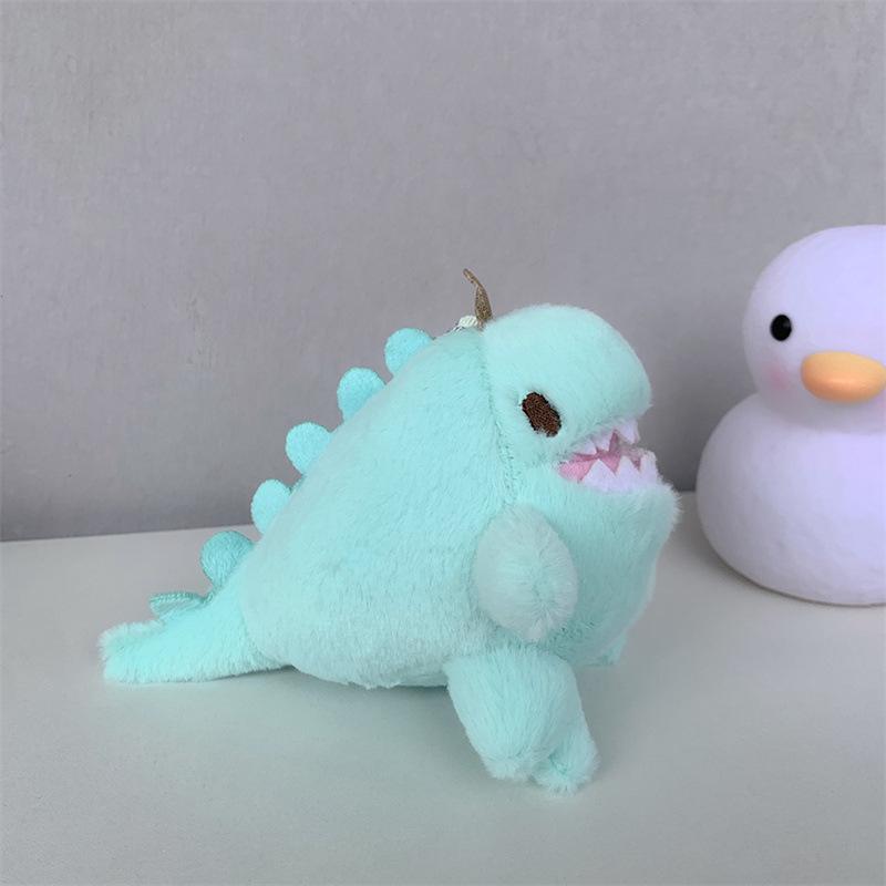 Cartoon Kawaii Chubby Dinosaur Plush Doll Keychain Pendant Creative Ins Small Fresh Dinosaur Backpack Pendant Kids Gifts