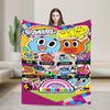 The Amazing World Of Gumball  Soft Warm Blanket  Camping Plush Throw Blanket Aesthetic Outdoor Flannel Bedspread Sofa Bed Cover