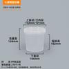 ZISIZ Heavy-Duty Transparent Round Plastic Bucket