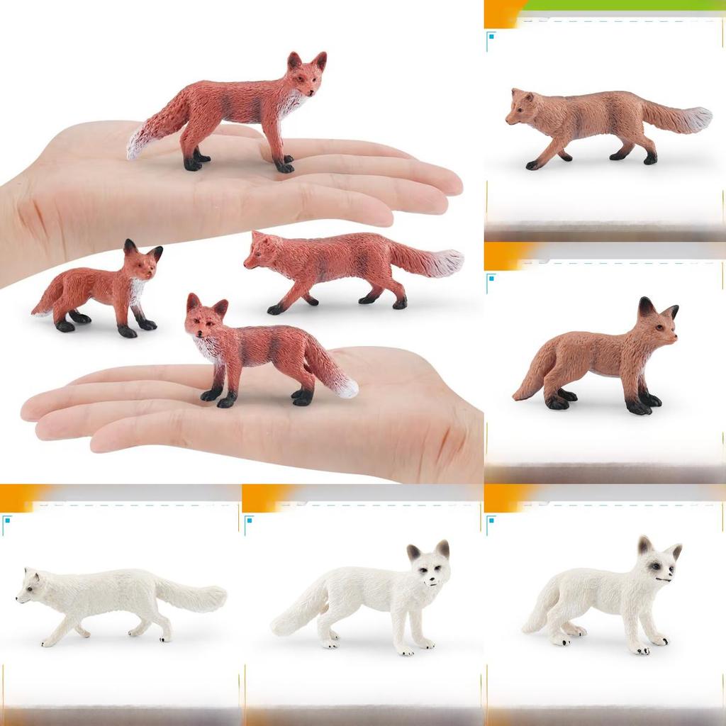 Realistic Fox Animal Pvc Model For Educational Playroom Decor And Wildlife Study