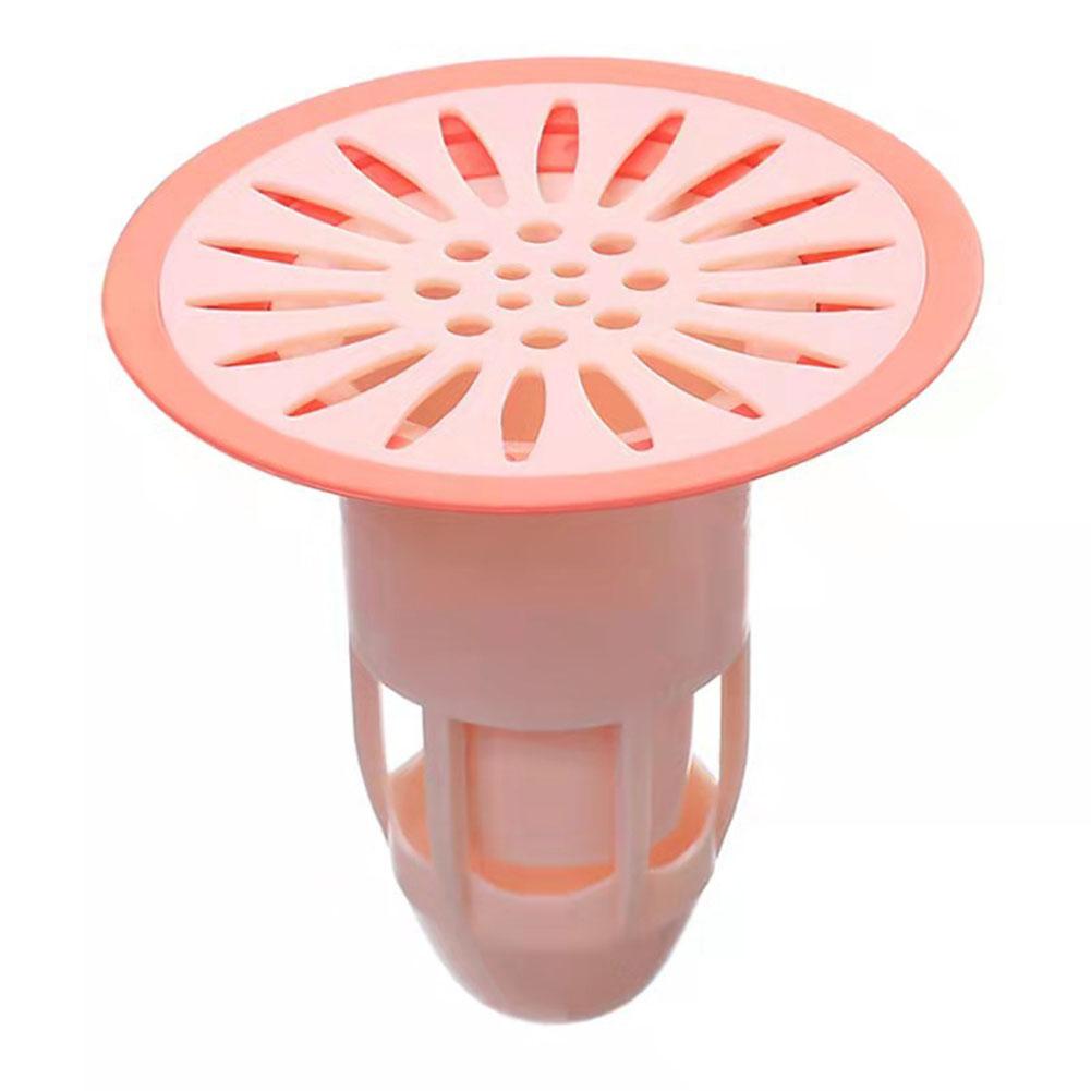 

ABS+TPR Sewer Deodorant Floor Drain Core Household Toilet Bathroom Toilet Insect-proof Anti-odor Deodorant Floor Drain Cover рожевий