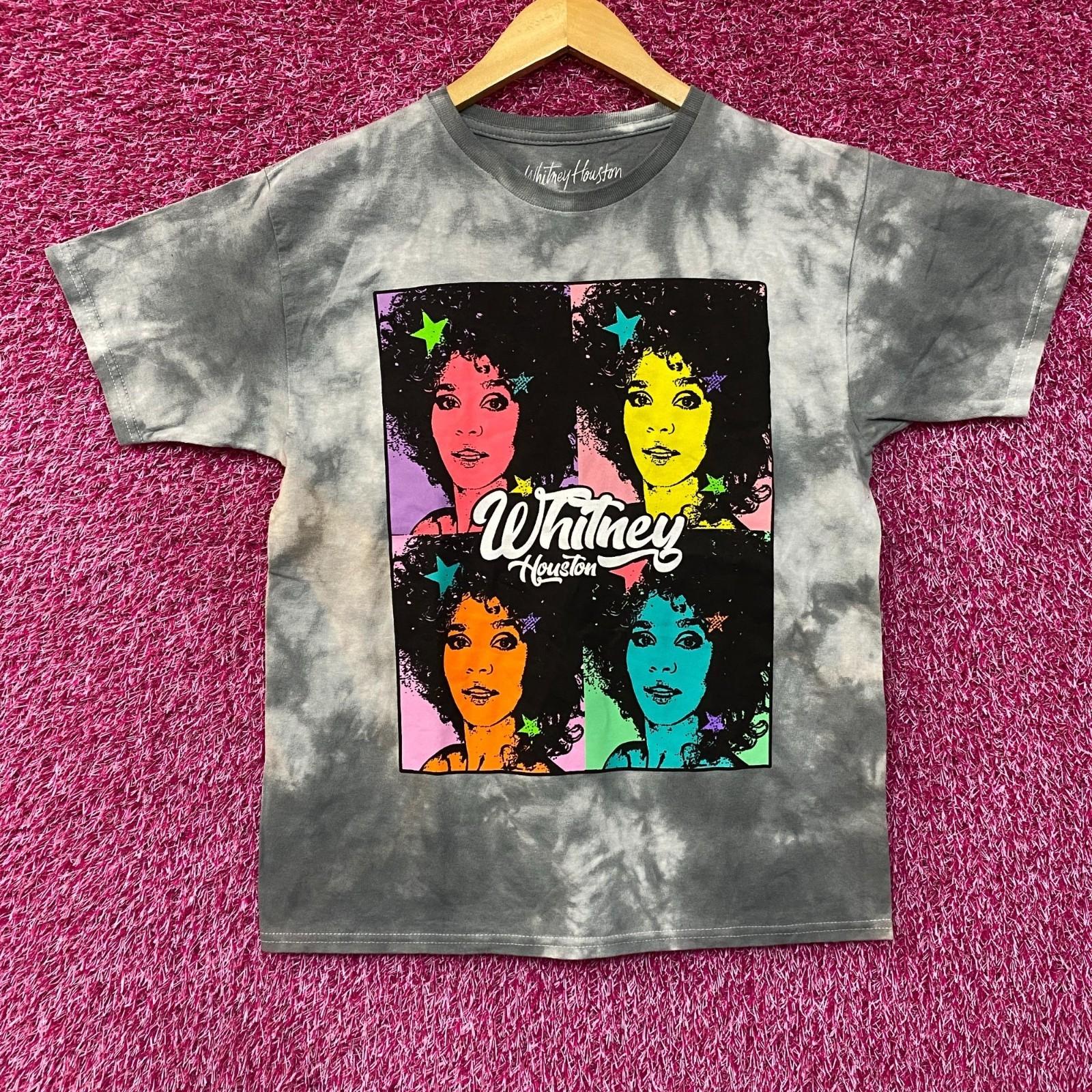 Whitney Houston Pop Art Collage Tie Dye 100% Cotton T-shirt Mens Tees Top S