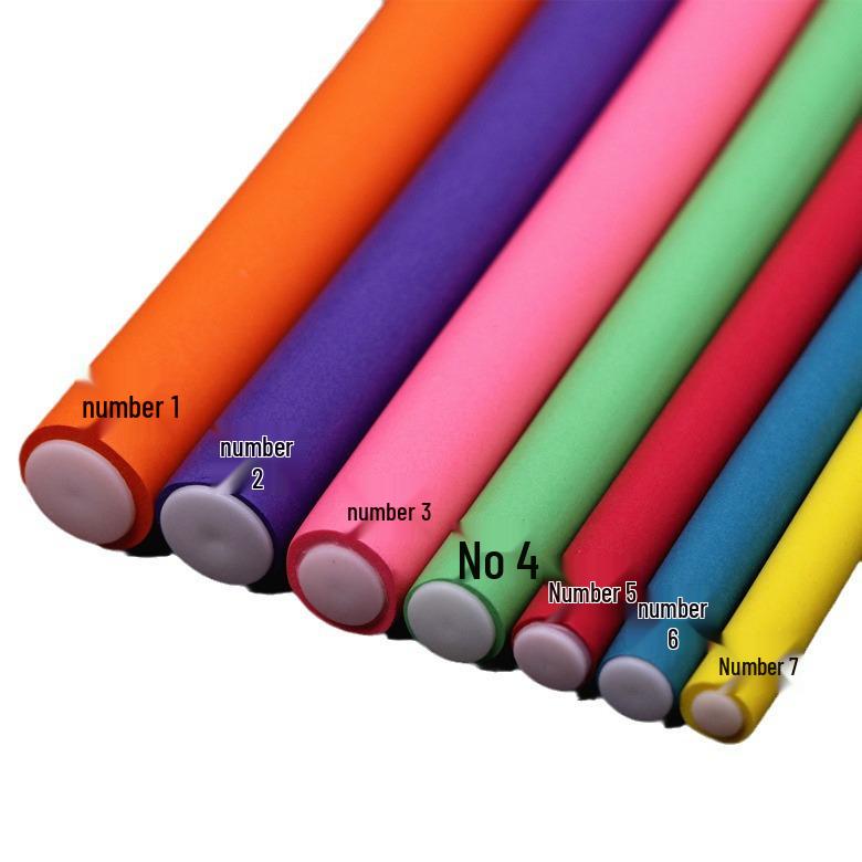 Heatless Sponge Hair Curlers: Rubber Rods for Lazy Curling, Combine into Sets.