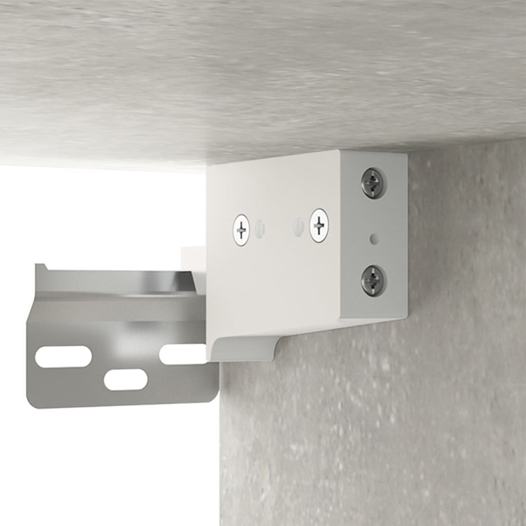 Vidaxl Hanging Bedside Cabinet, Concrete Grey, 35X35X20 Cm