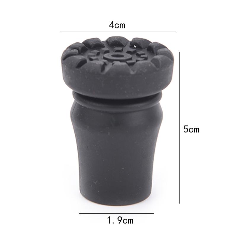 1X Walking Stick End Tripod Cane Tip Self Standing Rubber Bob-Slip End Bottom