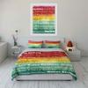 Happy Birthday Rainbow Bedding Bedding Duvet Cover Set Duvet Cover Pillowcases (1 * Duvet Cover 2 * Pillowcases, without duvet insert)