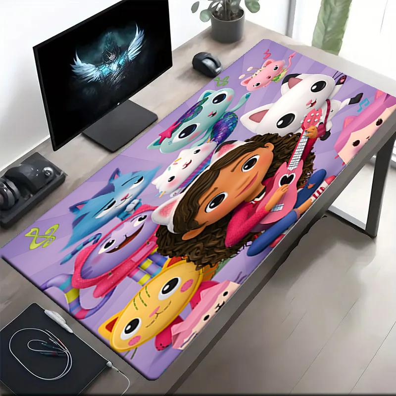 Gabby Theme Mouse Pad, Non Slip Rubber Base, Multifunctional Office & Home Decor, Perfect for Workspace Personalization.