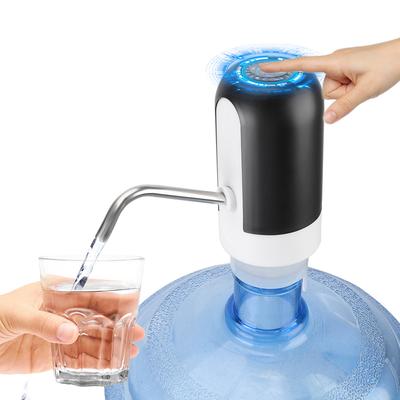 Distributore automatico di acqua con luce LED blu, utensili da cucina, dispositivo di pompaggio dell'acqua in barile, pompa dell'acqua elettrica wireless, ricaricabile tramite USB