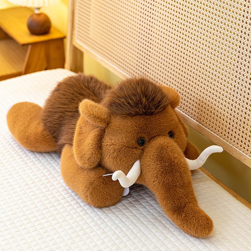 

Mammoth Plush Toy With Short Pile Fabric For Kids Birthday Gift And Collectors 38cm