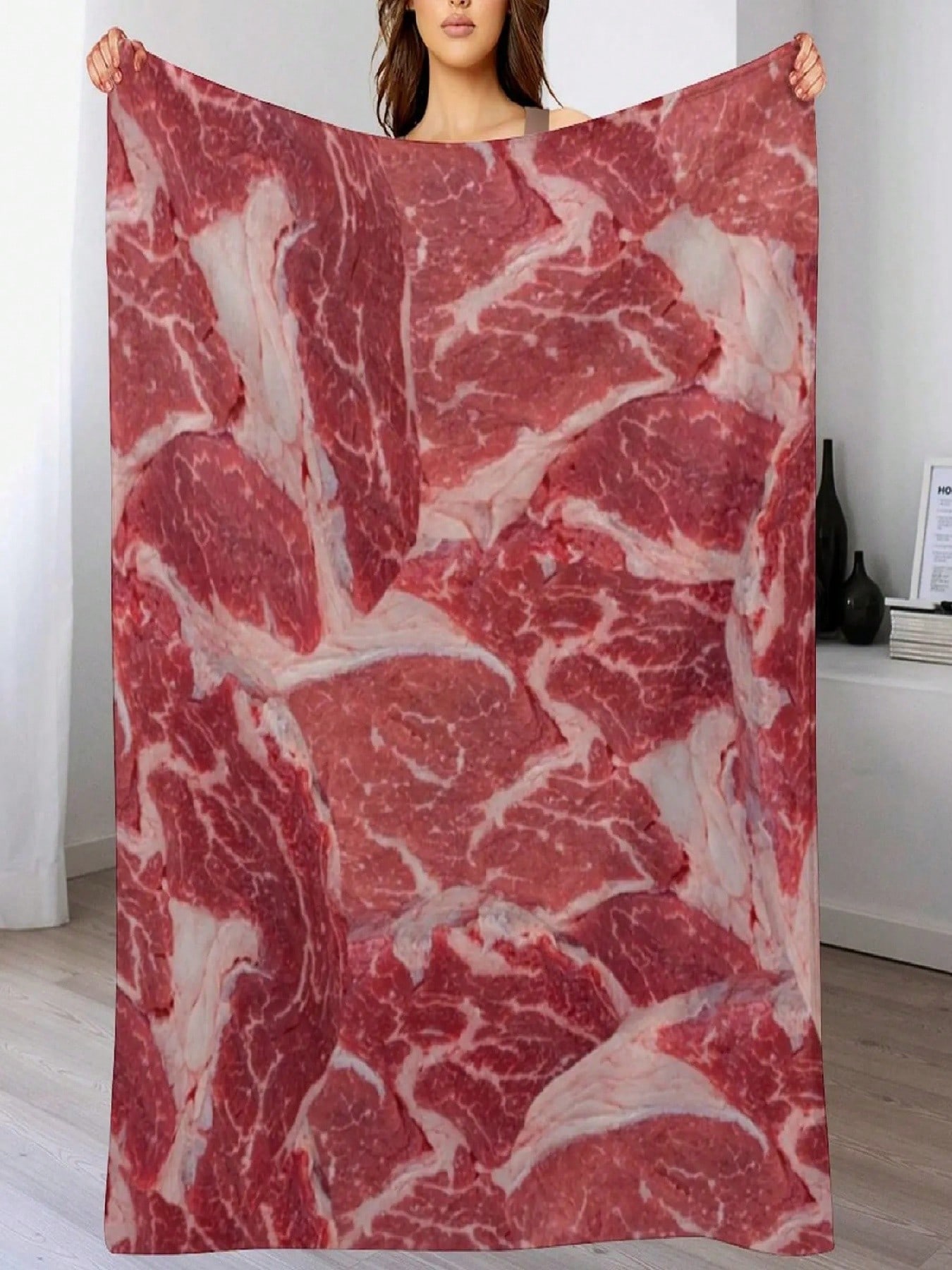 

Copy Of Meat Throw Blanket Blankets For Luxury Thicken Travel Giant Sofa Blankets 75X95CM серый