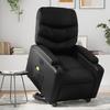 Vidaxl Reclining Lift Chair with Massage, Electric, Black