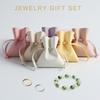 Fashion Jewelry Box with Vibrant Leather Pouch Perfect for Wedding and Holiday Present Presentation Leather Jewelry Bag