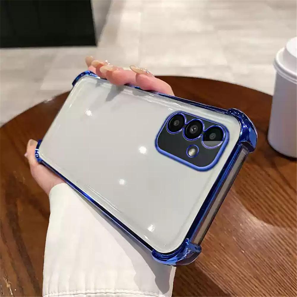 

Роскошный противоударный чехол для телефона для Samsung Galaxy S25 Plus Ultra S24FE A06 A16 A26 A36 A56 Мягкая силиконовая прозрачная задняя крышка For Samsung A56