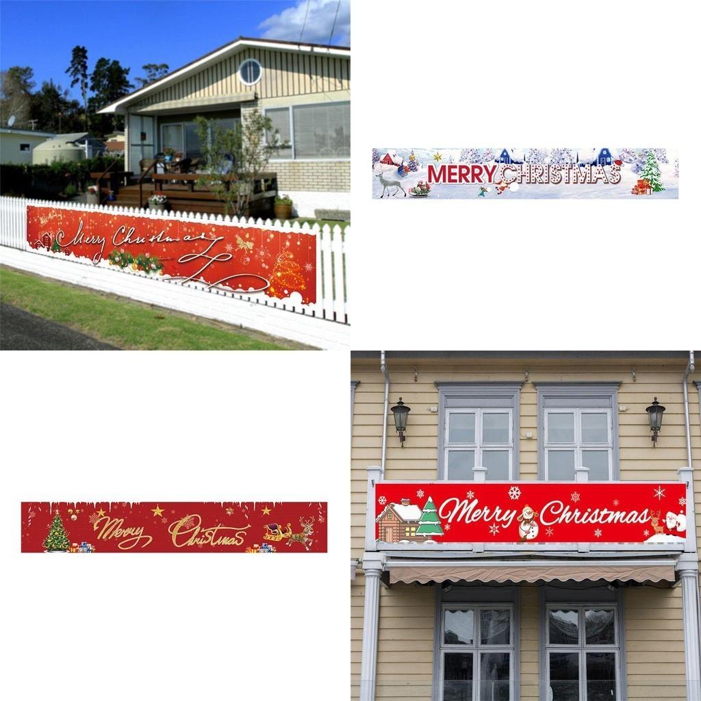 Eye-catching Christmas Banners For Home Or Commercial Use Premium Polyester Material