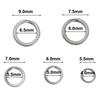 Stainless Steel Split Rings Fishing Outdoor Connectors Tackle Silver Lures