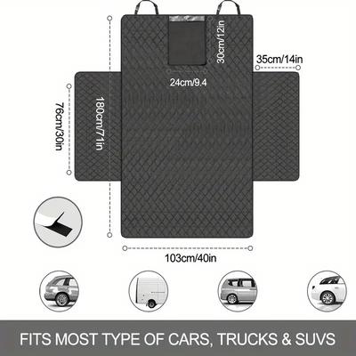 Dog Carrier Wear-resistant Dog Car Seat Cover for SUV Waterproof Portable Durable Liner Cover Protects Vehicle Easy To Install