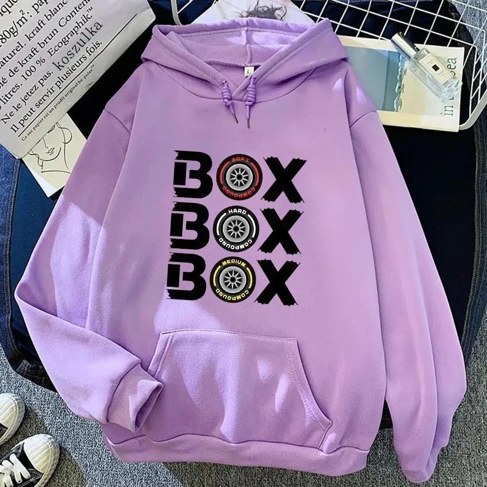 BoxBox Box Hodies F1 Tyre Compound V2 Sweatshirts Women's Long Sleeve Top Oversized Hooded Funny Games Men Clothing Y2k Clothes