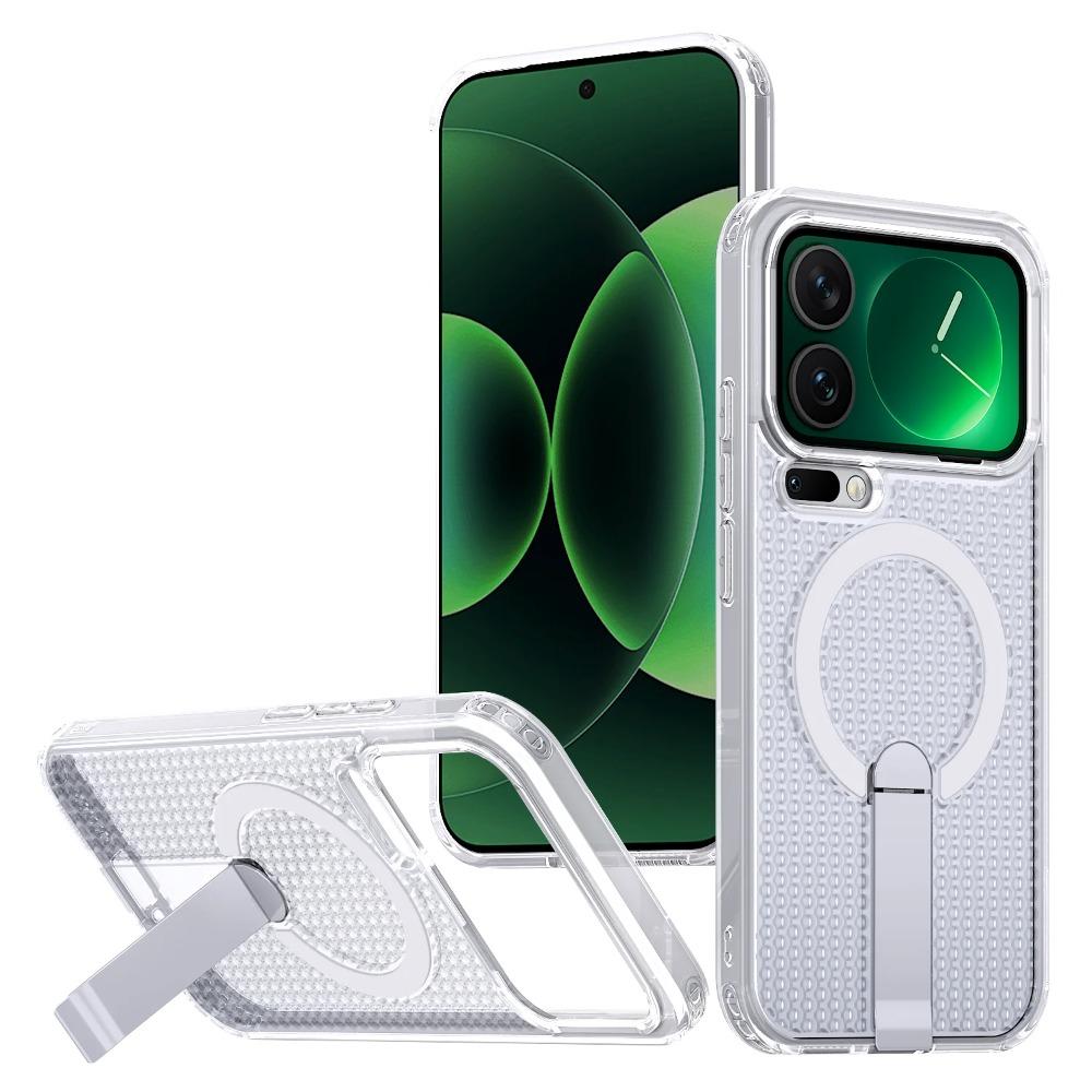 

Прозрачный ПК Магнитный Чехол Для Magsafe Со Скрытой Подставкой Для Xiaomi 17 Pro 15T 14T Pro Охлаждение Теплоотвод Ударопрочный Чехол xiaomi 14T pro