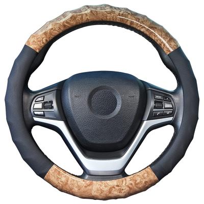 ZATOOTO Stuurwielhoes voor Kei Kleine Houtnerf Massage Comfortabel Uitstekende Auto's, Maat, Patroon, Functie, Stijlvol, Ademend, Antislip,