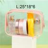 1PC Dust Proof Clear Cosmetic Bag Waterproof Travel Toiletry Organizer with Zipper Large Capacity Pouch