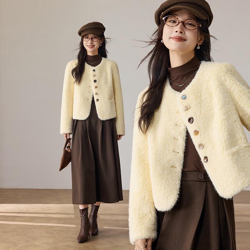 

VICTORIA&VERA Women s Plush Short Jacket M