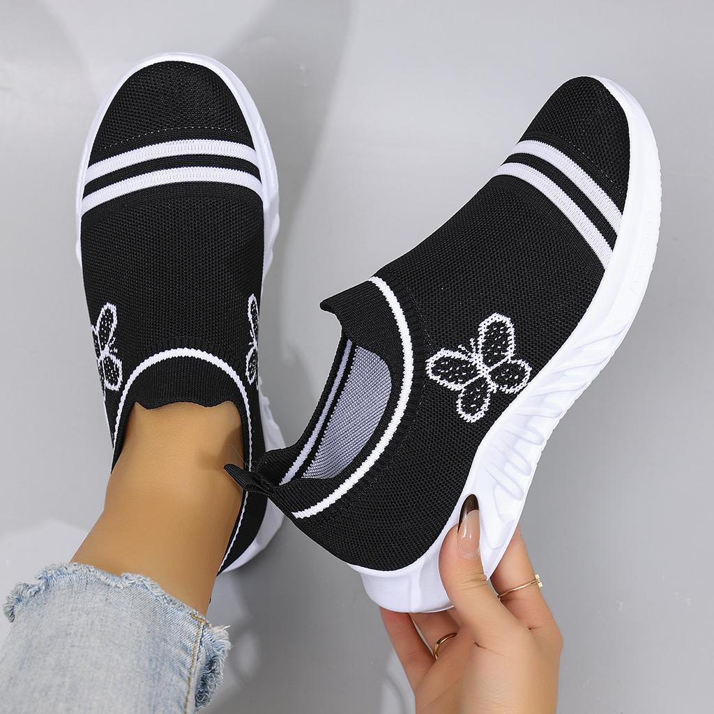 Frühlings Damen Bequeme, Atmungsaktive, Leichte und Verschleißfeste Freizeitschuhe mit Weichen Sohlen zum Hineinschlüpfen für Faule