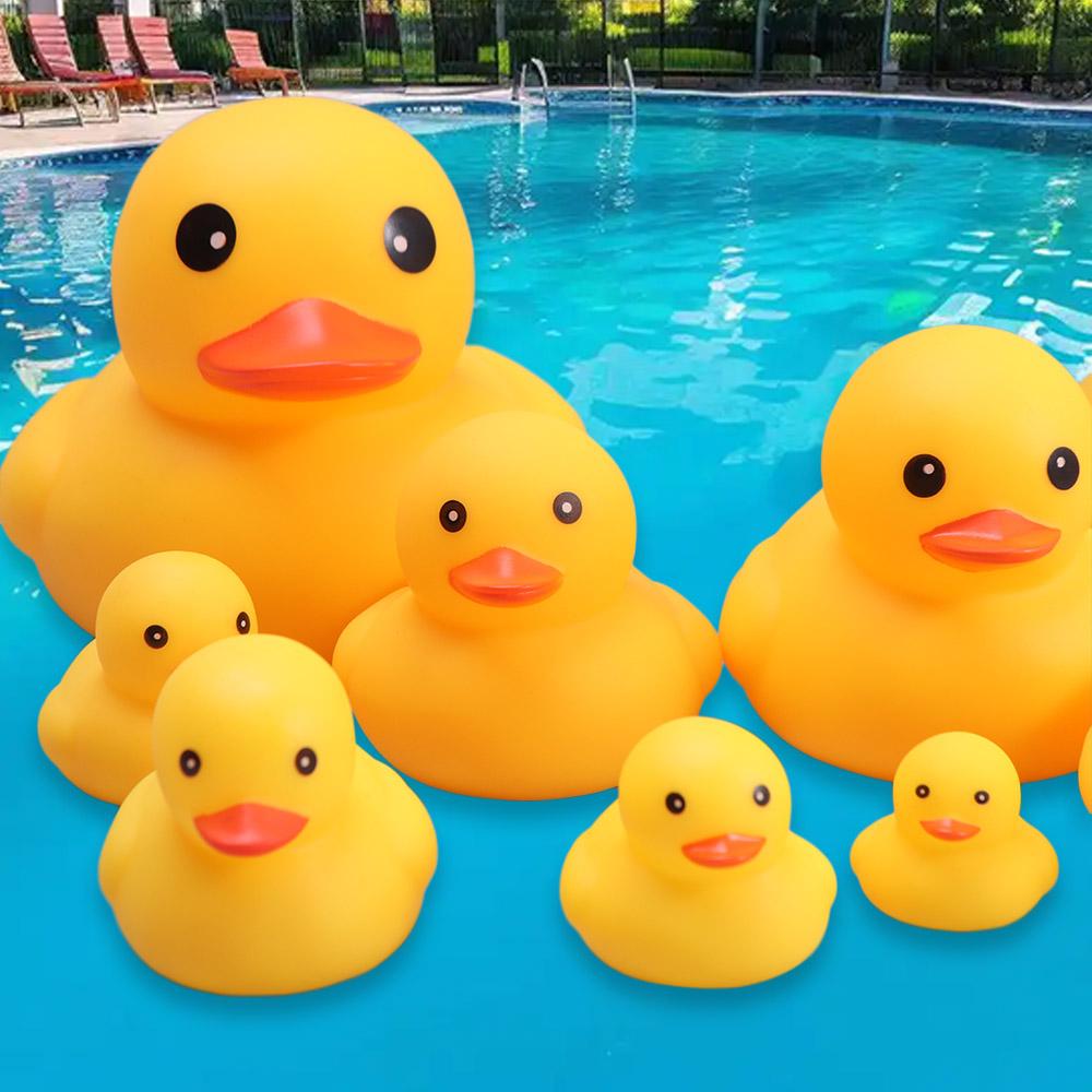 with Squeeze Sound Yellow Duck Baby Bath Toys Float Little Yellow Duck Water Toy  Fun Gifts