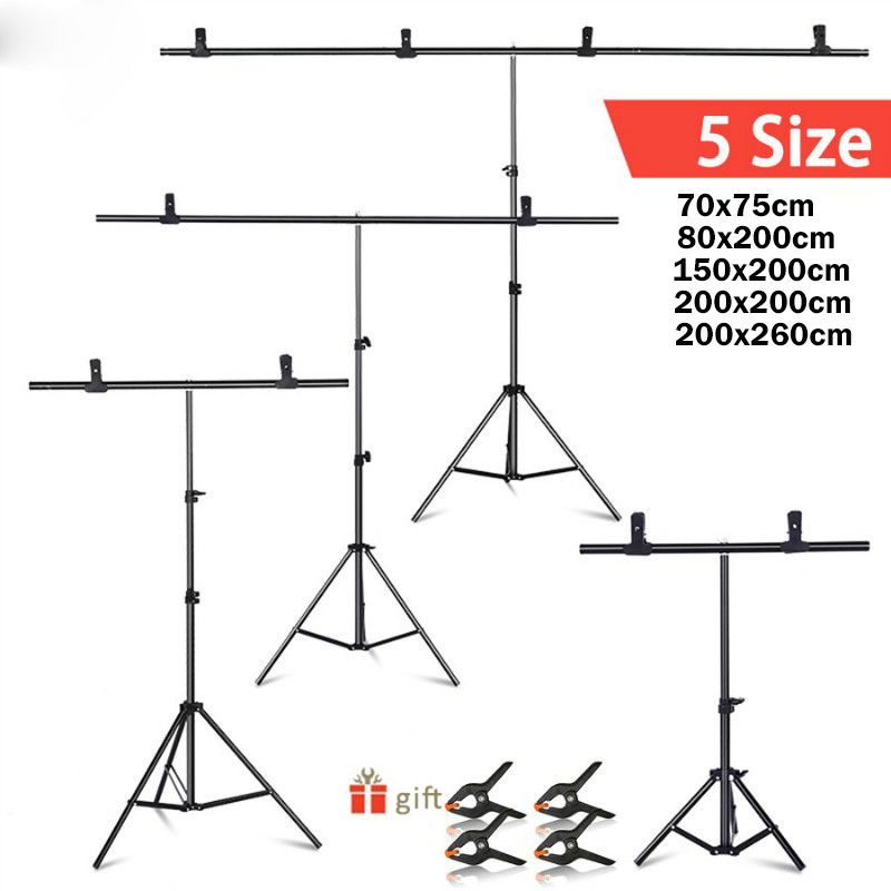 Tshape Stand Background Adjustable Telescopic Backdrop Stand Studio Video Live