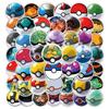 10/30/60pcs Cute Cartoon Stickers Kawaii Poke Ball Pikachu Decals DIY Guitar Luggage Scrapbook Classic Anime Sticker Toy