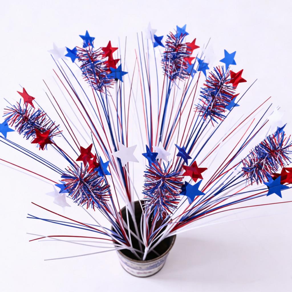 Unabhängigkeitstag Feuerwerk, Sterne, Zweige, Tag Party, Heimdekoration, Roter, Blauer Kuchen
