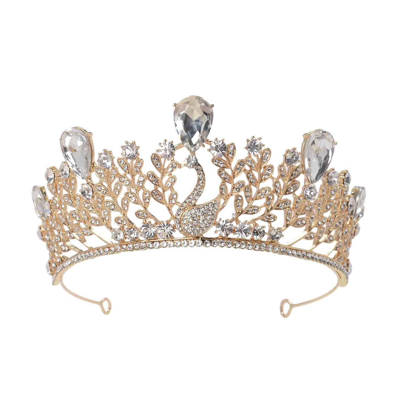 

Свадебная корона из сплава в стиле ретро, ​​антикварные свадебные аксессуары для волос