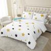 3pcs Shiny Star Duvet Cover Set (1 Duvet Cover + 2 Pillowcases, No Inserts Included). Soft, comfortable and breathable