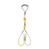 Gradually change color Double-headed dog walking rope One to two Pet leash Anti-winding Medium dog chain Dog leash