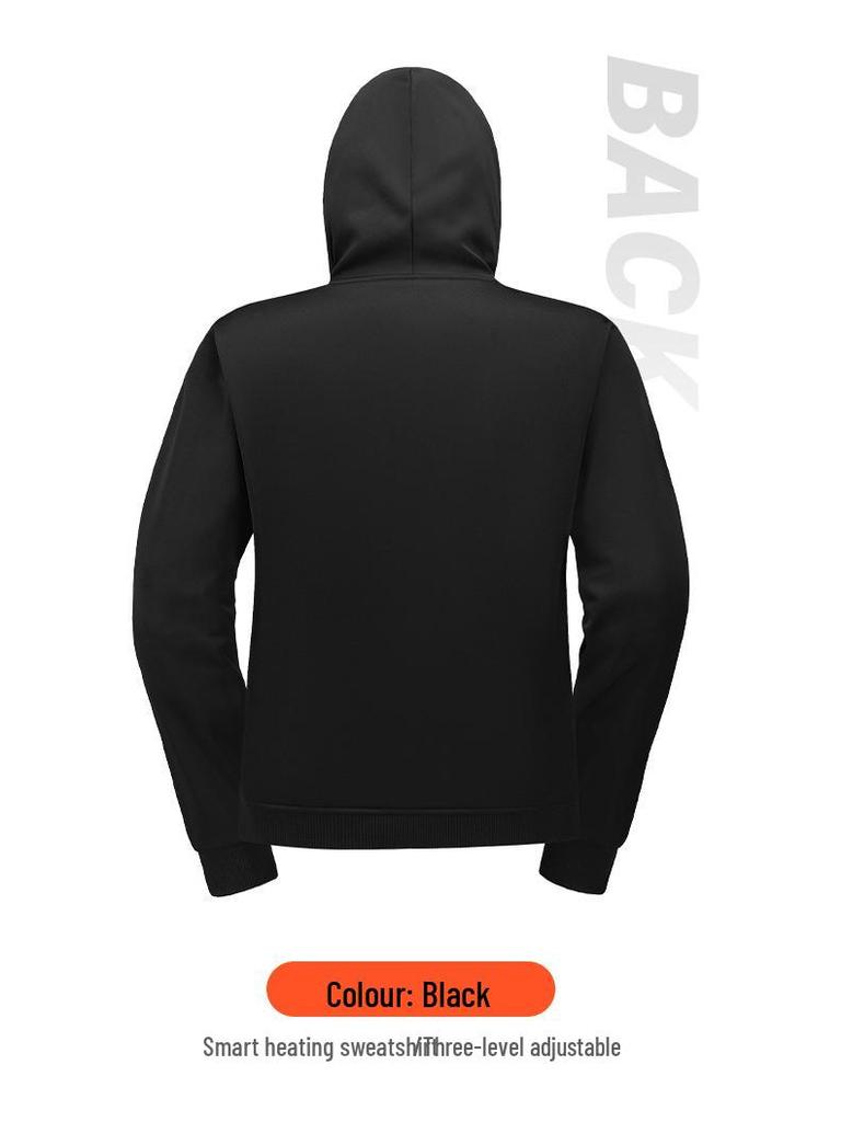 Unisex Smart USB Heated Hoodie with Constant Temperature and Plush Lining