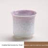 Elegant Crystalline Glaze Ceramic Teacup Set with Coaster - High-Grade Gongfu Tea Brewing & Tasting Cup
